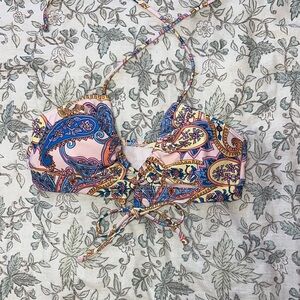 Shein Paisley Print Bikini Top
